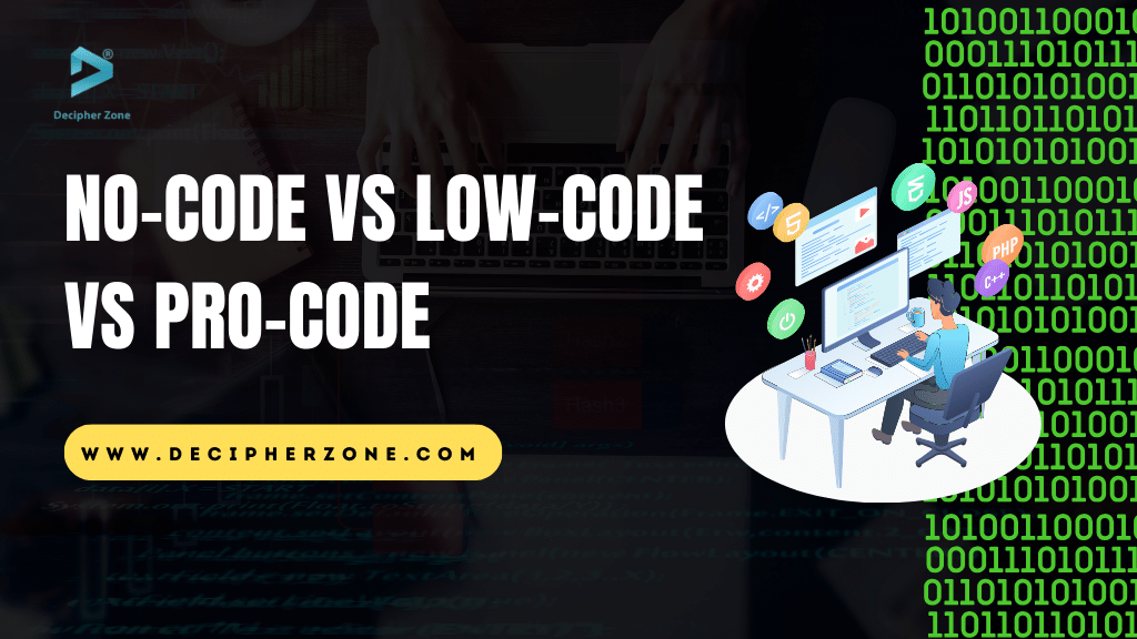 Know The Differences: No-code Vs Low-code Vs Pro-code