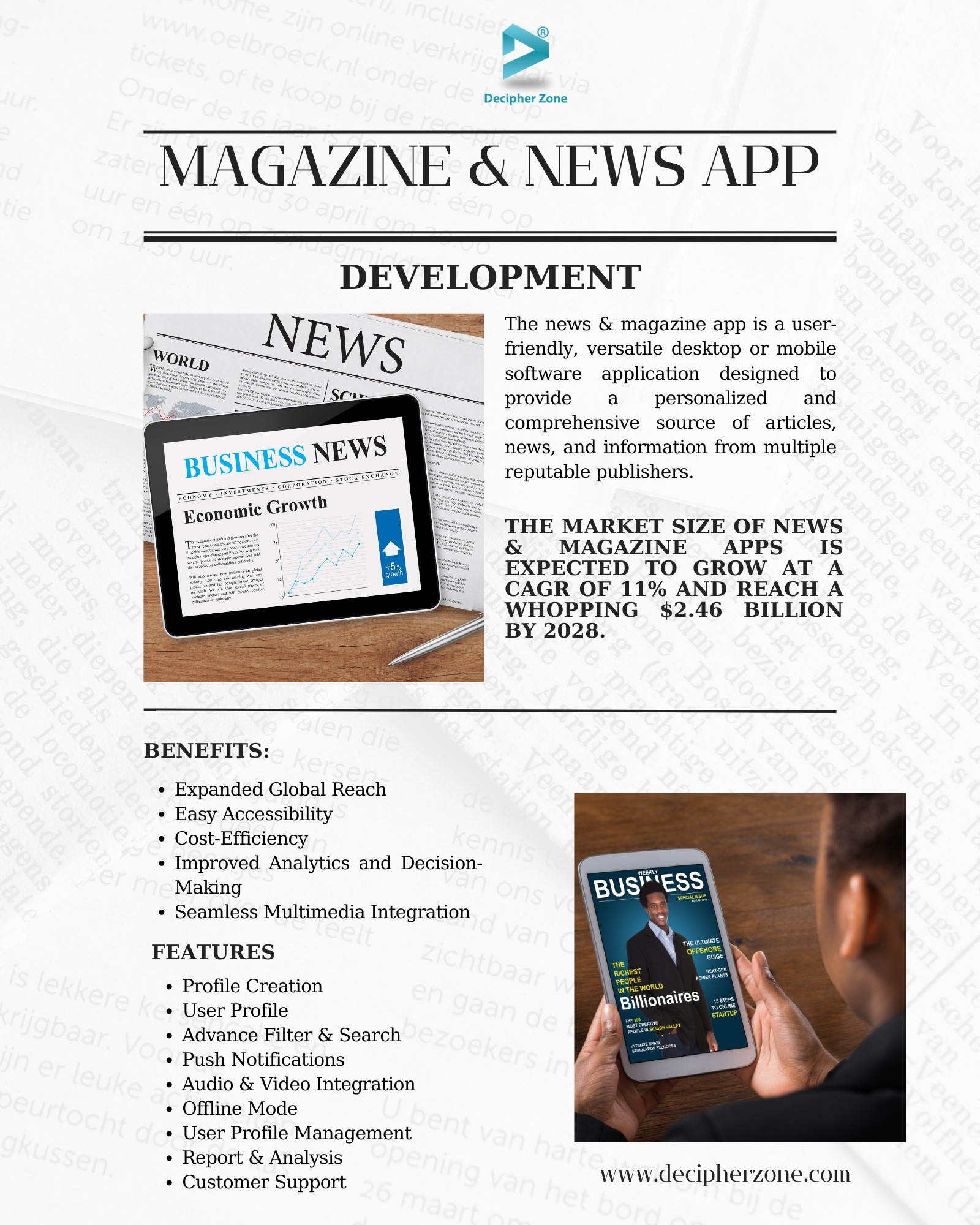 Magazine & Newspaper App Development